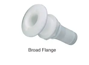 1-Inch Stainless Steel Thru-Hull Fitting – White Finish 1