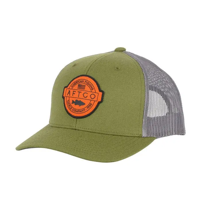 Aftco Bass Patch Mesh-Back Trucker Hat 1