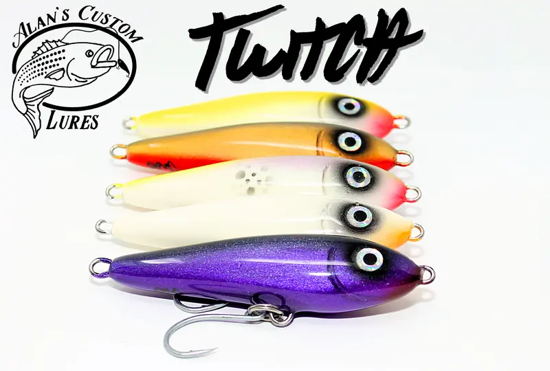 Alan'S Custom Twitch & Glide Bait – Hand-Poured Saltwater Jerk Minnow 1