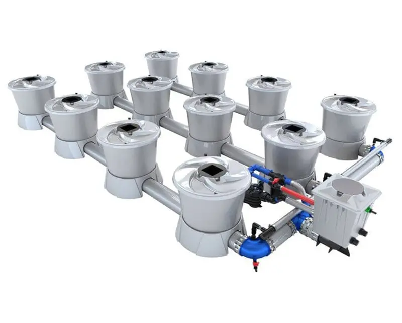 Alien Dwc V-System Hydroponic Kit – 12-Pot, 3-Row Deep Water Culture Setup 1