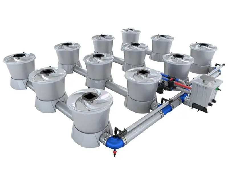 Alien Dwc V-System Hydroponic Kit – 12-Pot, 4-Row Deep Water Culture Setup 1