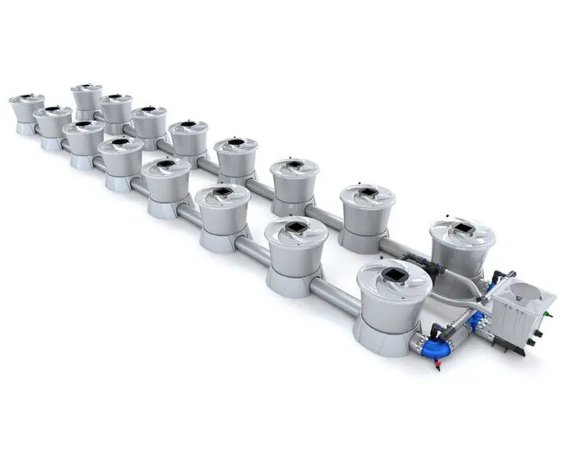 Alien Dwc V-System Hydroponic Kit – 16-Pot, 2-Row Deep Water Culture Setup 1