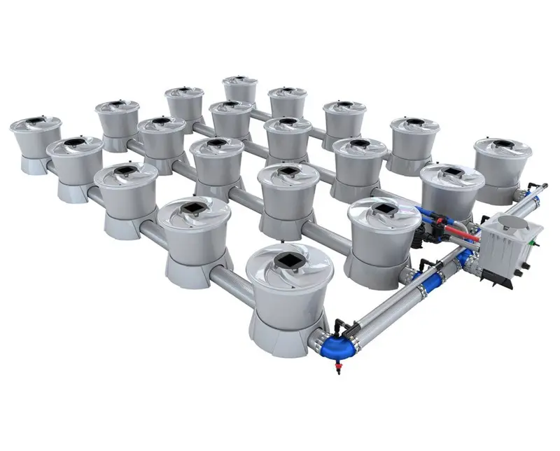Alien Dwc V-System Hydroponic Kit – 20-Pot, 4-Row Deep Water Culture Setup 1
