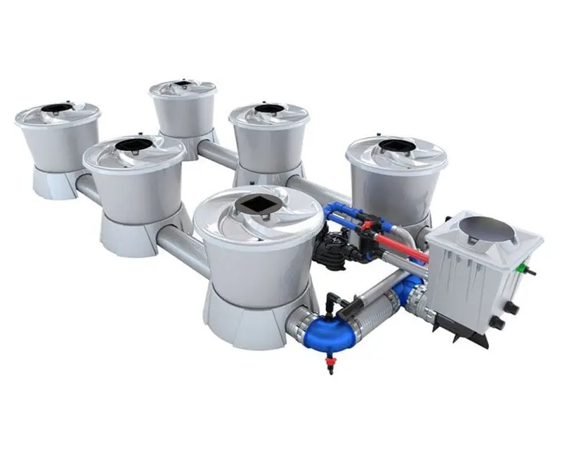 Alien Dwc V-System Hydroponic Kit – 6-Pot, 2-Row Deep Water Culture Setup 1