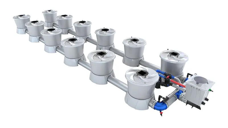 Alien Hydroponics V-System 12-Pot Dual-Row Grow Kit 1
