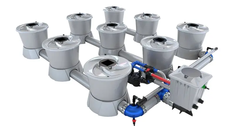 Alien Hydroponics V-System 9-Pot Triple-Row Indoor Growing Kit 1