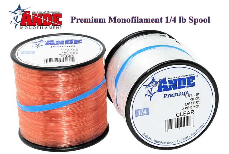 Ande Premium Monofilament Line – ¼-Lb Spool, Low-Visibility Fishing Wire 1