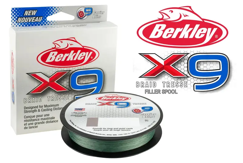Berkley X9 Braided Line – Filler Spool, 9-Strand High-Sensitivity Braid 1