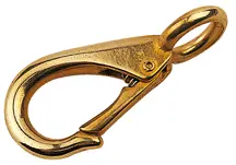 Brass Fast-Eye Snap Hook – 2-Inch Opening, Corrosion-Resistant 1