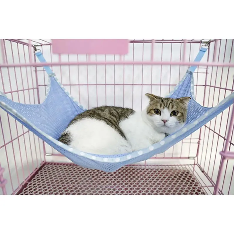Breathable Net-Hanging Cat Hammock – Voberry Lightweight Pet Swing 1