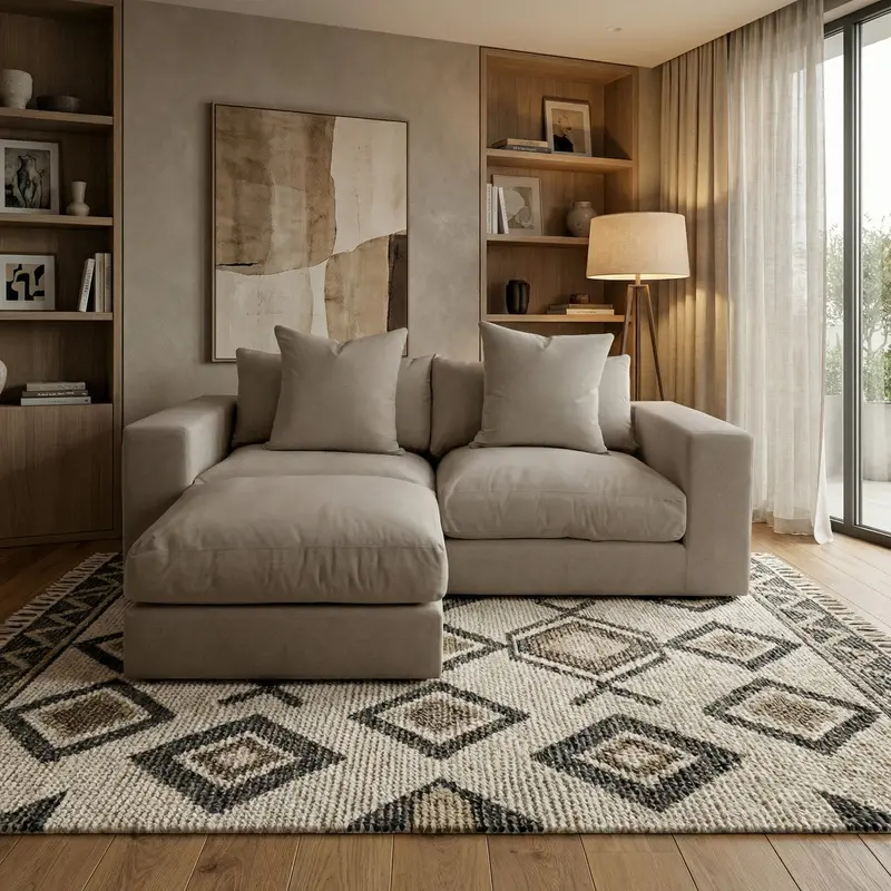 Cocoa Hampshire Two-Seat Modular Sofa 1