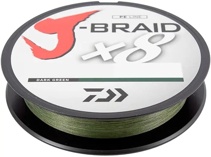 Daiwa J-Braid X8 Dark Green Braided Line 1