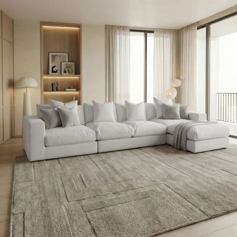 Dove Grey Hampshire Four-Seat Modular Sofa 1