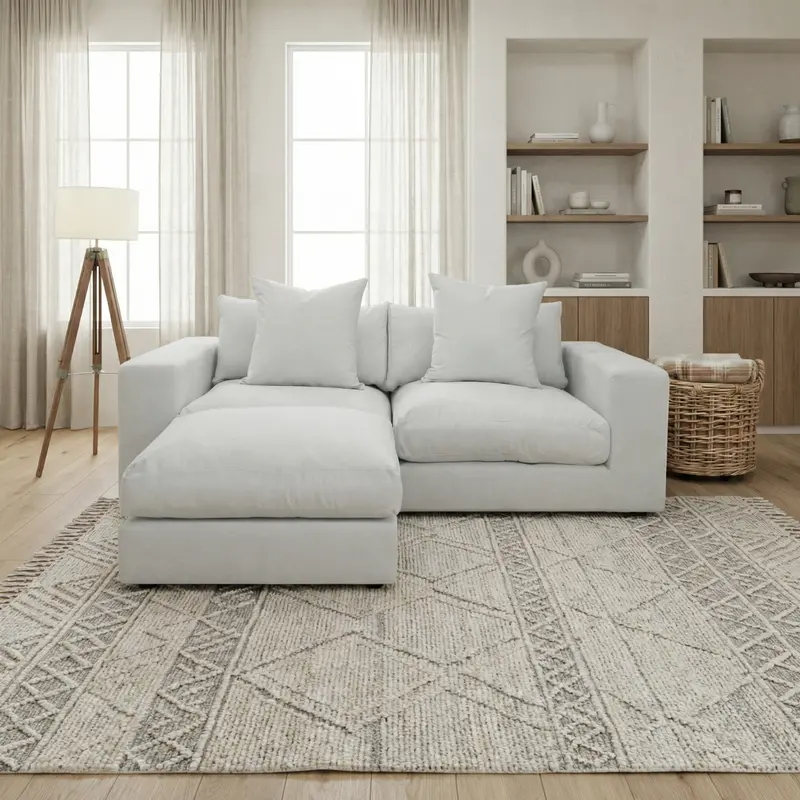 Dove Grey Hampshire Two-Seat Modular Sofa 1