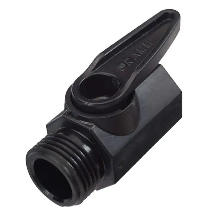 Dramm Qav Quick-Acting Valve For Instant Flow Control – Black 1