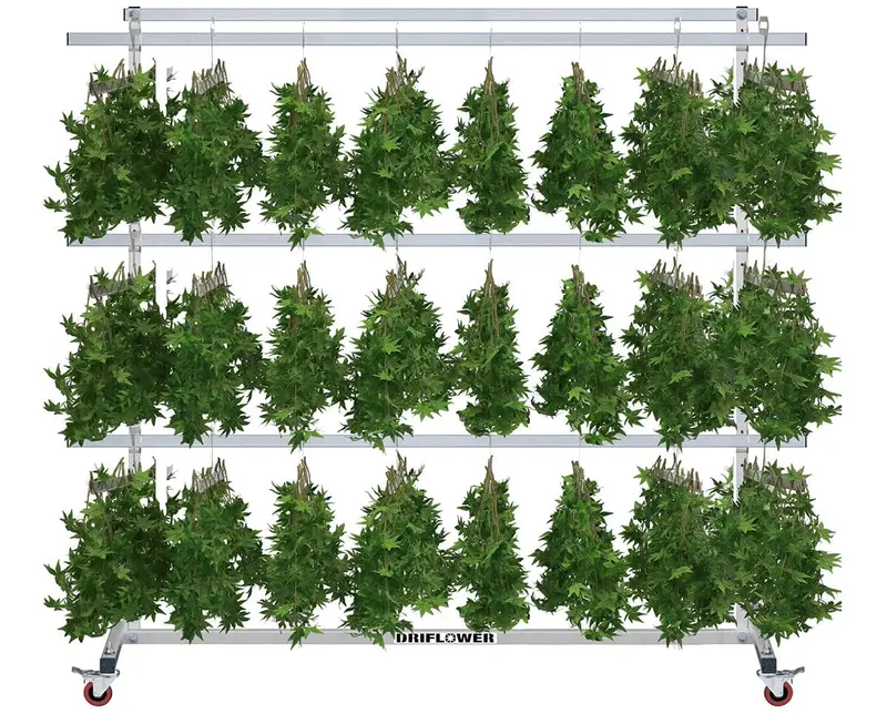 Driflower Rolling Dry Rack With Adjustable J-Hangers 1