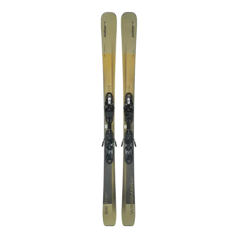 Elan Wingman 86 Ti Skis With Emx 12.0 Bindings – 2026 Black/Silver Edition 1