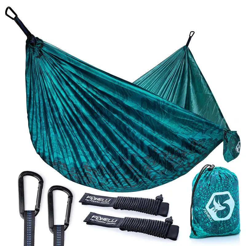 Foxelli Ultralight Parachute Double Camping Hammock 1
