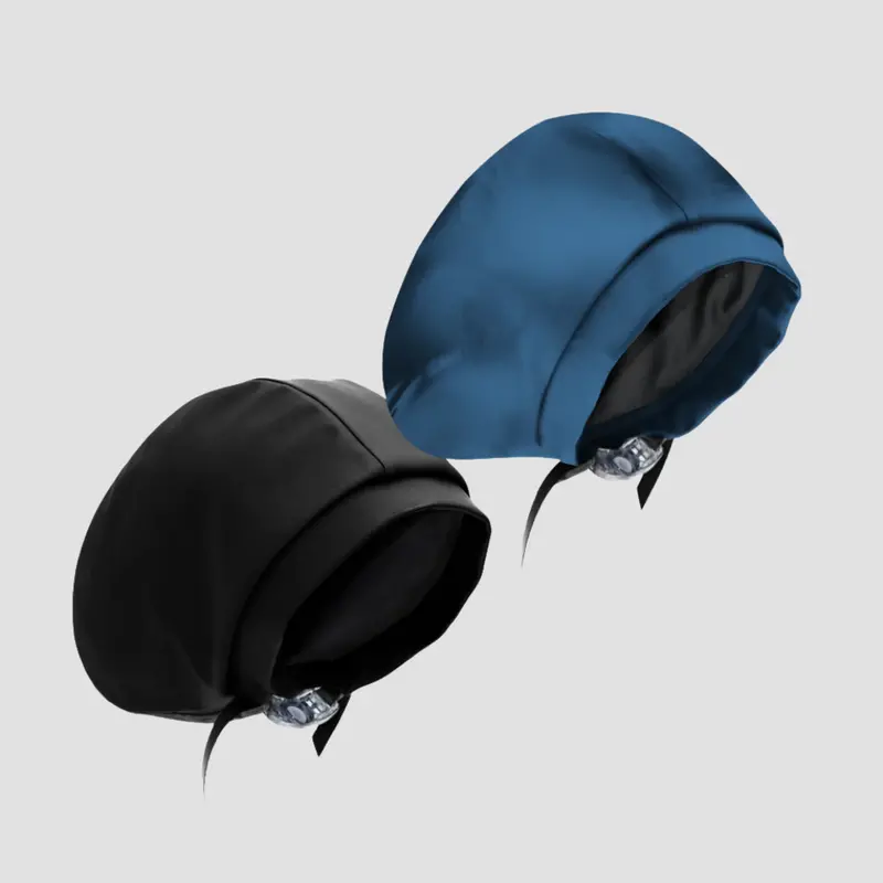 Hairbrella Black Satin-Lined Waterproof Swim Cap Bundle (2-Pack) 1