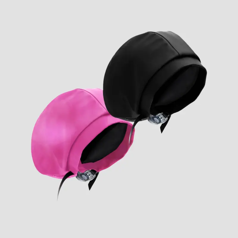 Hairbrella Pink Satin-Lined Waterproof Swim Cap Bundle (2-Pack) 1