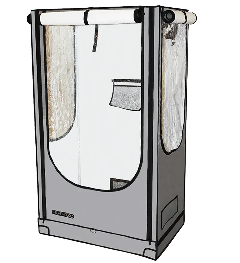 Highdrogro Sbox Compact Grow Tent – 2'×3'2"×5'5" Dimensions 1