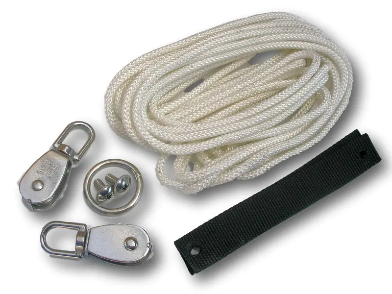 Kayak Running Rig Kit – Adjustable Line & Hardware System 1