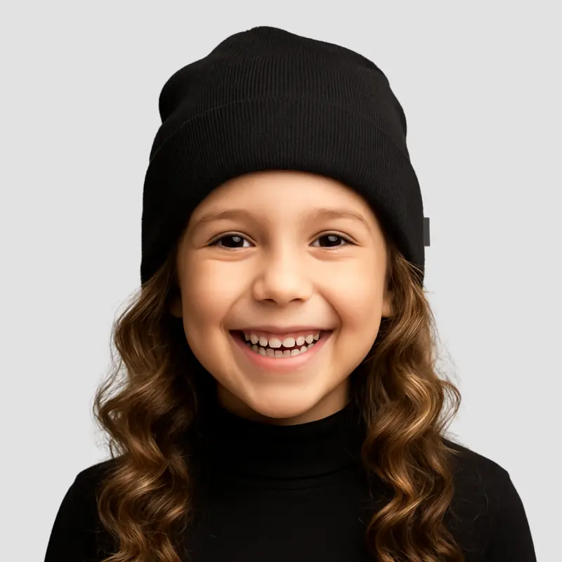 Kids' Satin-Lined Waterproof Cuffed Beanie 1