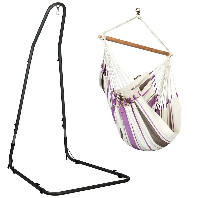 La Siesta Caribena Purple Hammock Swing Chair – Vibrant & Supportive 1