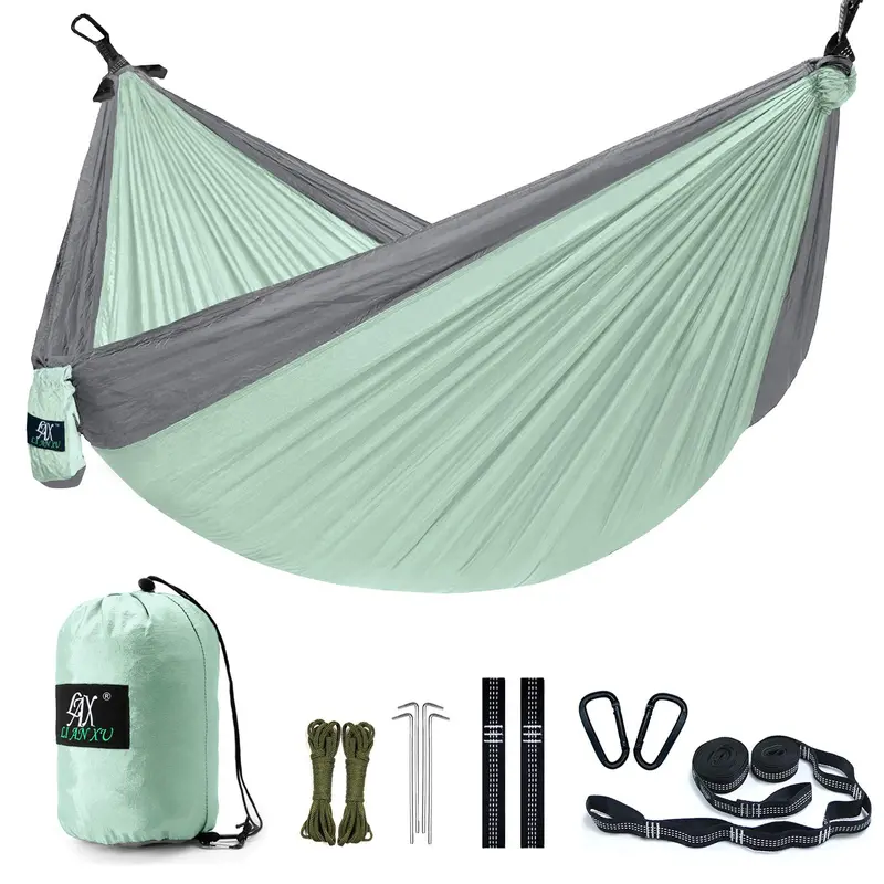 Lax Li An Xu Double Camping Hammock Kit With Suspension Straps 1