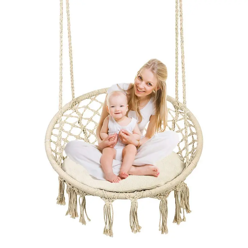 Liusin Hammock Chair With Removable Cushion – Enhanced Comfort 1
