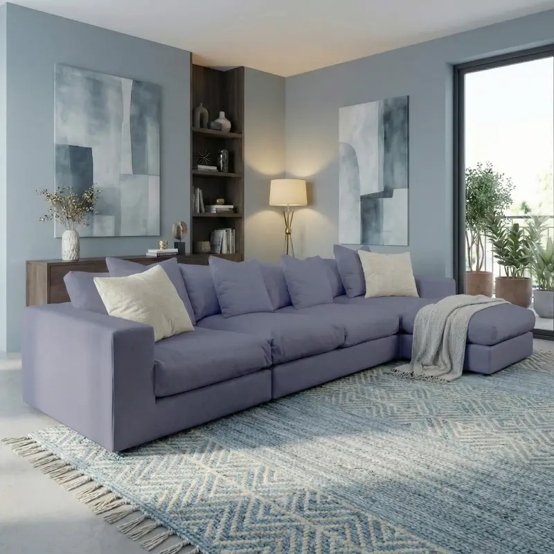 Midnight Blue Hampshire Four-Seat Modular Sofa 1