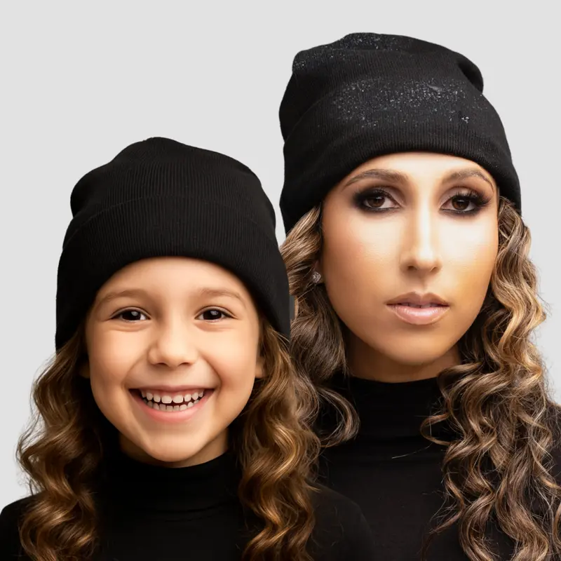 Mini + Me Beanie Duo: Matching Adult And Child Styles 1