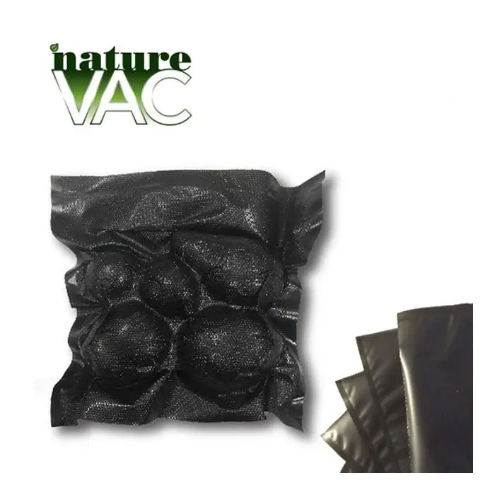 Naturevac 11" × 24" Pre-Cut All-Black Vacuum-Seal Bags – 50-Pack 1