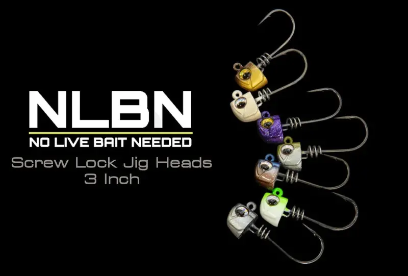Nlbn Screw-Lock Jig Heads – 3-Inch Soft Bait Compatible 1