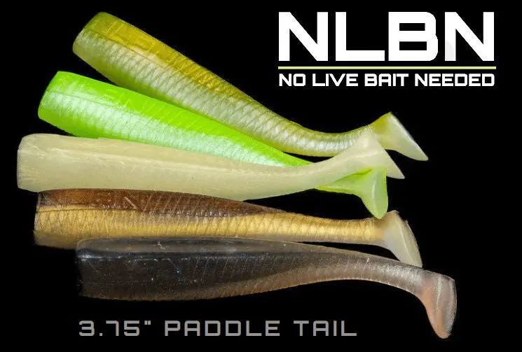 No Live Bait Needed 3.75" Paddle Tail Swimbait – Natural Swimming Motion 1