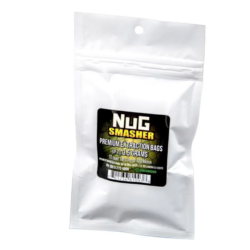 Nugsmasher 3.5G Rosin Extraction Filter Bags – 12-Pack (37/90/120/160 Micron) 1