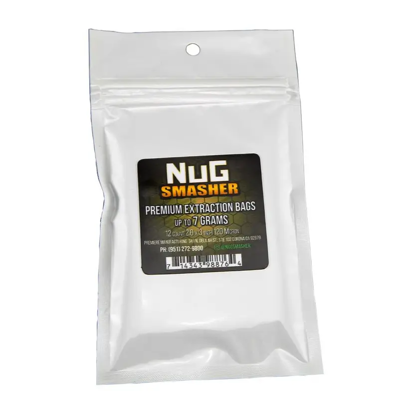 Nugsmasher 7G Rosin Filter Bags – 12-Pack (37/90/120/160 Micron) 1