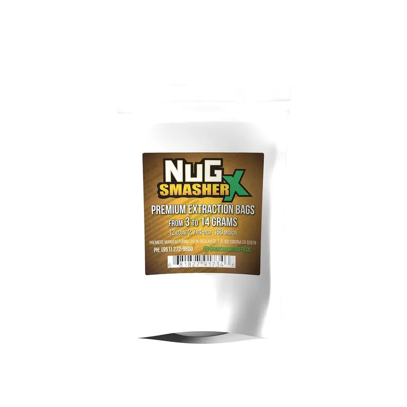 Nugsmasher X-Series Rosin Filter Bags – 12-Pack (37/90/120/160 Micron) 1