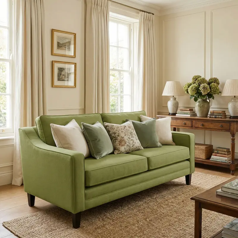Olive Wiltshire Two-Seater Sofa 1