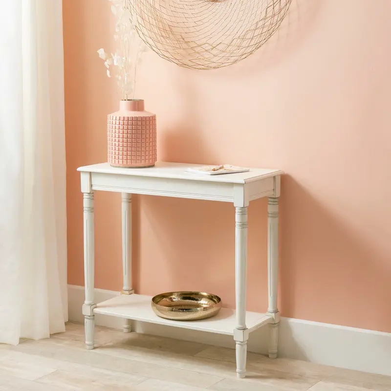 Pacific Lifestyle Heritage Elizabeth White Pine Console Table 1
