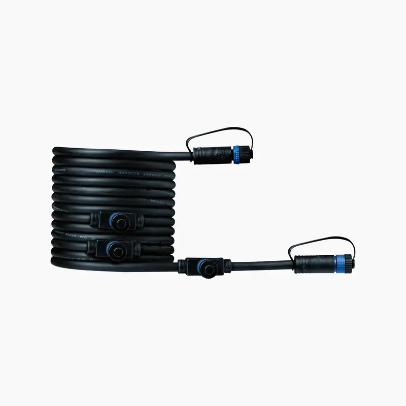 Paulmann 5-Meter Plug & Shine Cable With Quad Outputs – Black 1