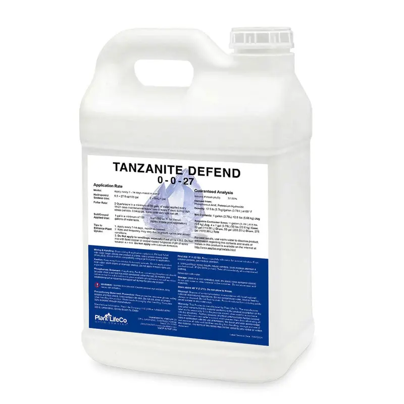 Plant Life Co Tanzanite Defend – Potassium-Boosted Stress & Disease Support (0-0-27) 1