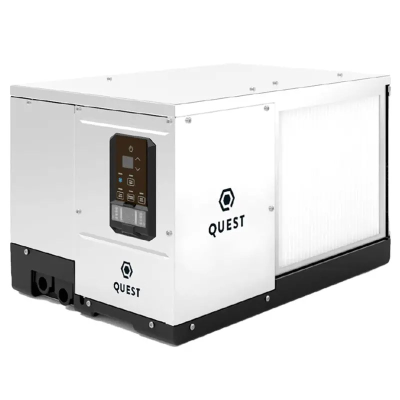 Quest 100-Pint/Day 120V High-Efficiency Dehumidifier – Model 100 1