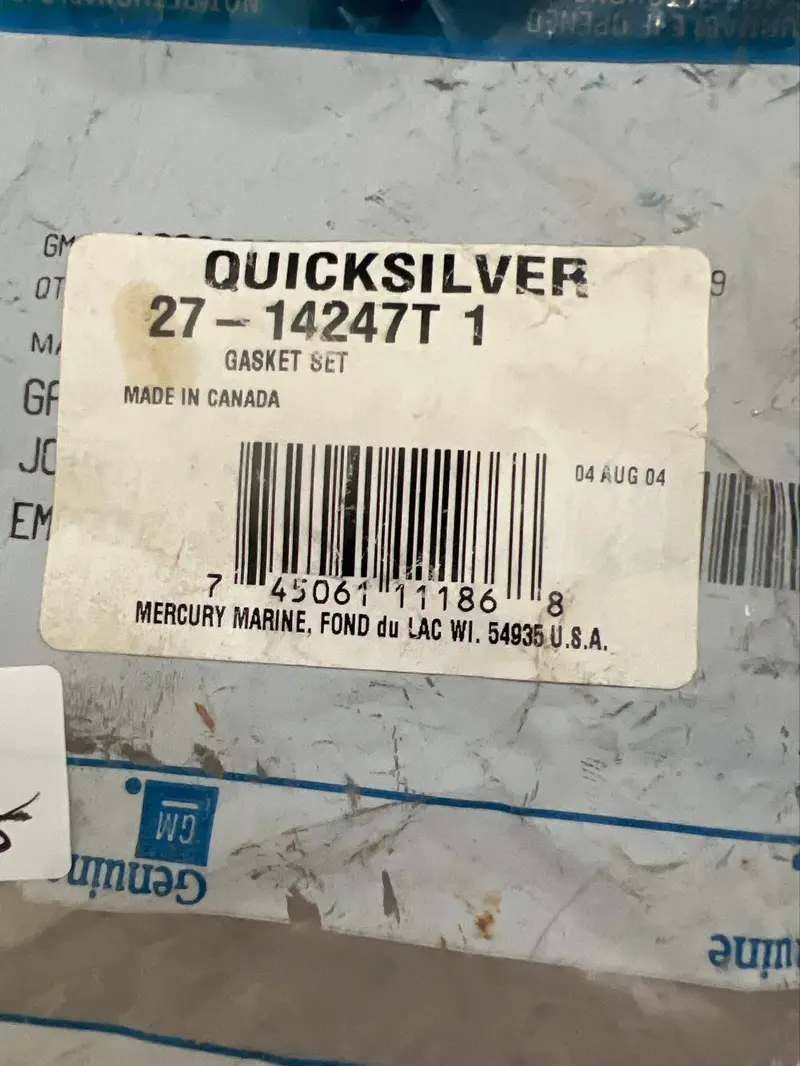 Quicksilver Gasket Set – Part #14247T1 1