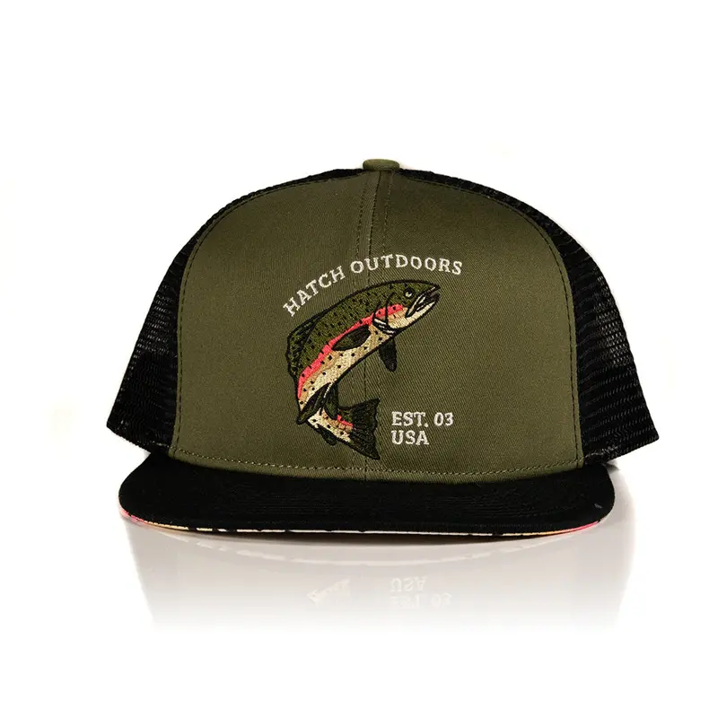 Rainbow Trout Fish Scale Flat-Bill Cap 1