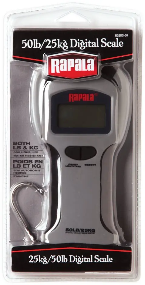 Rapala 50-Pound Digital Fishing Scale With Backlit Display 1