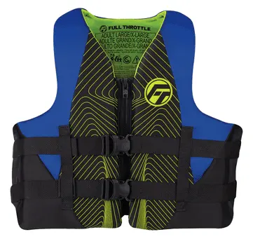 Rapid-Dry Adult Life Vest – Blue And Green Colorway 1