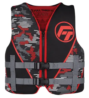 Rapid-Dry Youth Life Vest – Red/Black 1