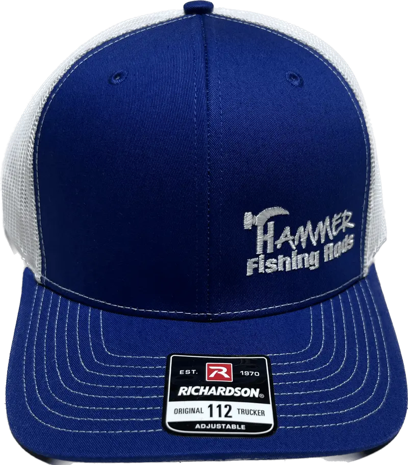 Richardson 112 Logo Trucker Hat – Royal/White 1