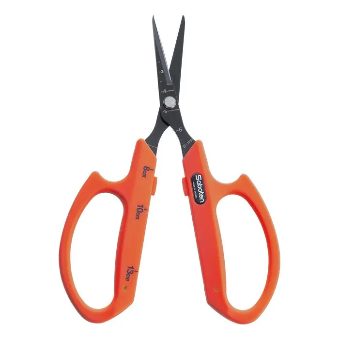 Saboten Fluorine-Coated Angled Trimming Scissors – Orange (Pt-2) 1